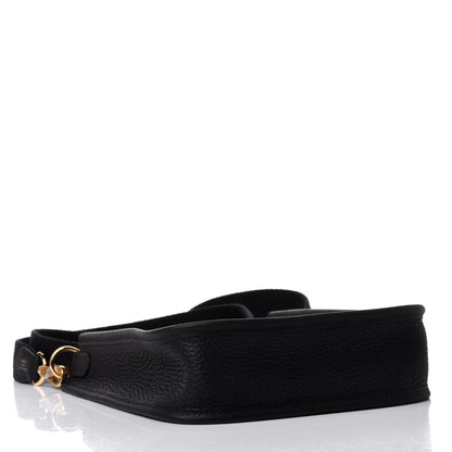 Hermes Taurillon Clemence Evelyne TPM Black 3 of 5