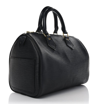 Louis Vuitton Epi Speedy 25 Black 3 of 11