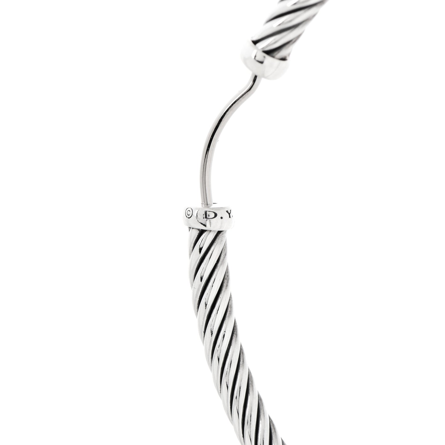 Sterling Silver Extra Large Cable Classics Hoop Earrings