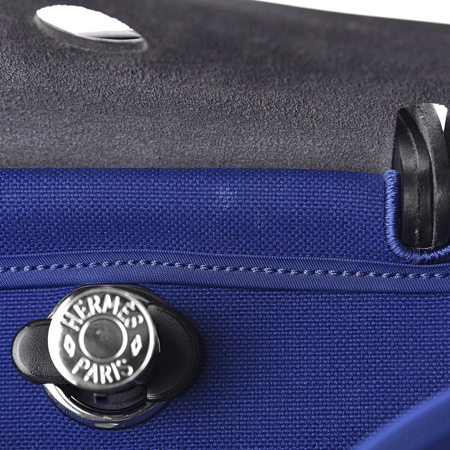 Hermes Toile Vache Hunter Herbag Zip 31 PM Bleu Electrique Bleu Indigo 7 of 11