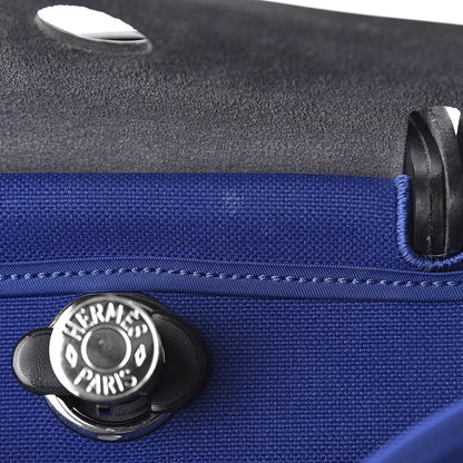Hermes Toile Vache Hunter Herbag Zip 31 PM Bleu Electrique Bleu Indigo 7 of 11