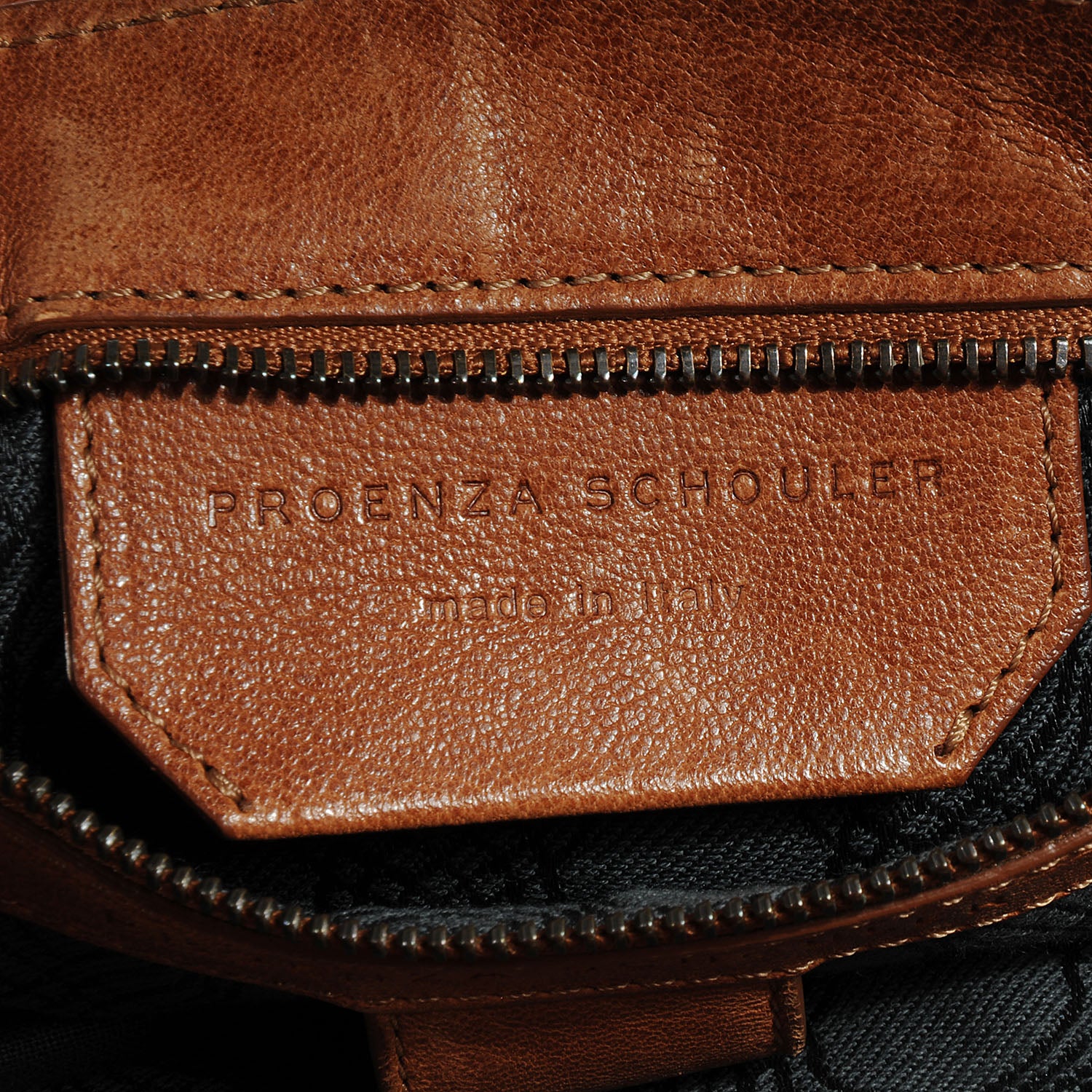 Proenza Schouler Lambskin PS1 Medium Satchel Saddle 9 of 10