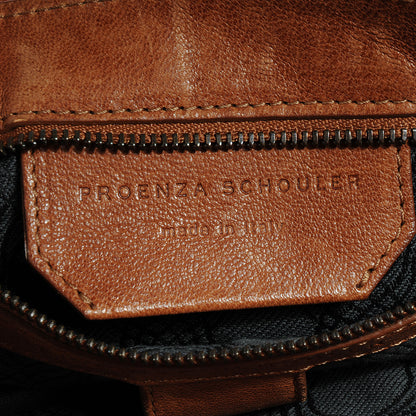 Proenza Schouler Lambskin PS1 Medium Satchel Saddle 9 of 10