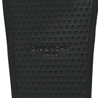 Givenchy Rubber Logo Marble Effect Mens Pool Slide Sandals 42 Black Yellow 6 of 8