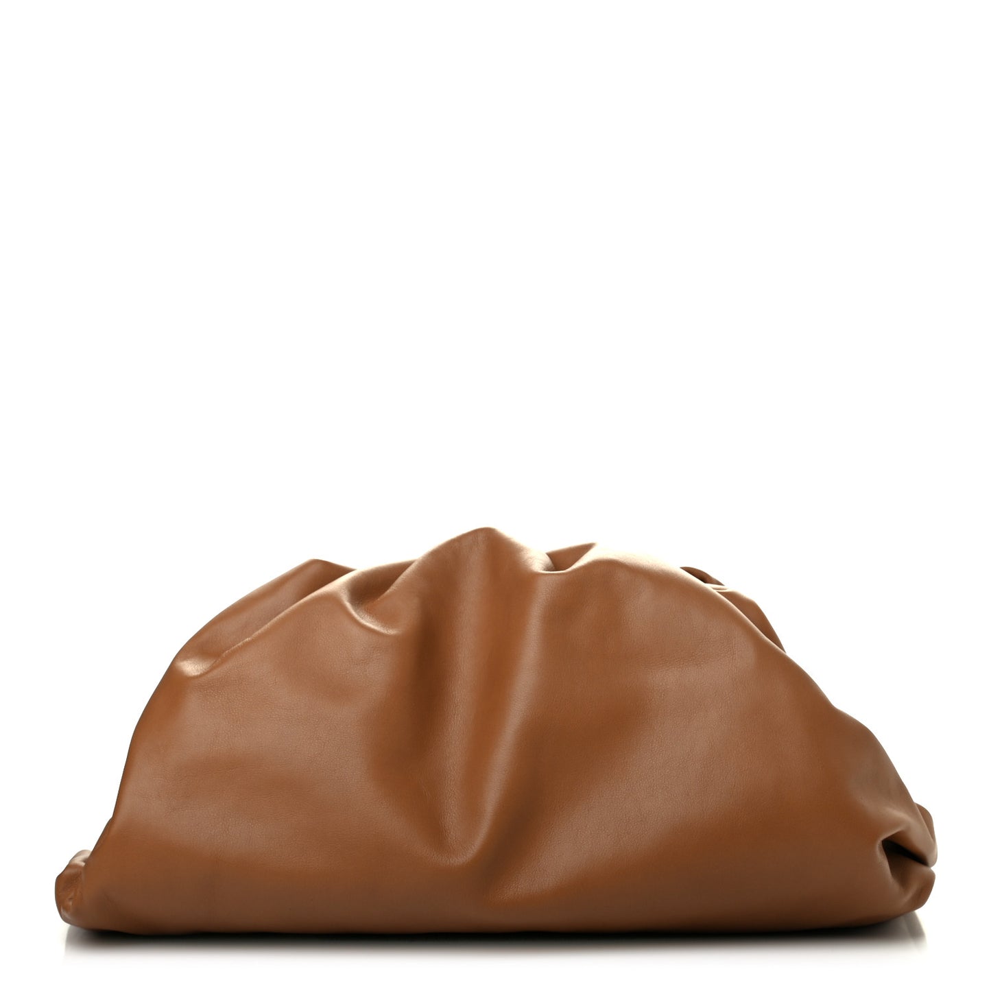 Smooth Butter Calf The Pouch Oversized Clutch Camello