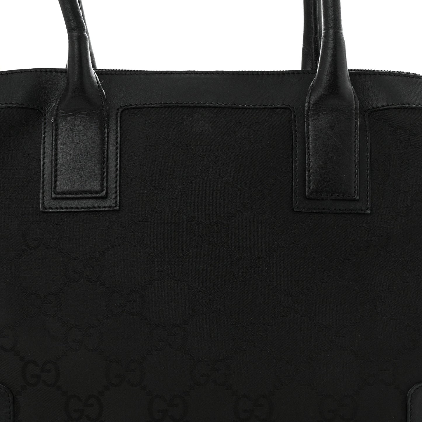 Nylon Monogram Tote Bag Black