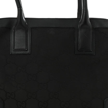 Gucci Nylon Monogram Tote Bag Black 8 of 11