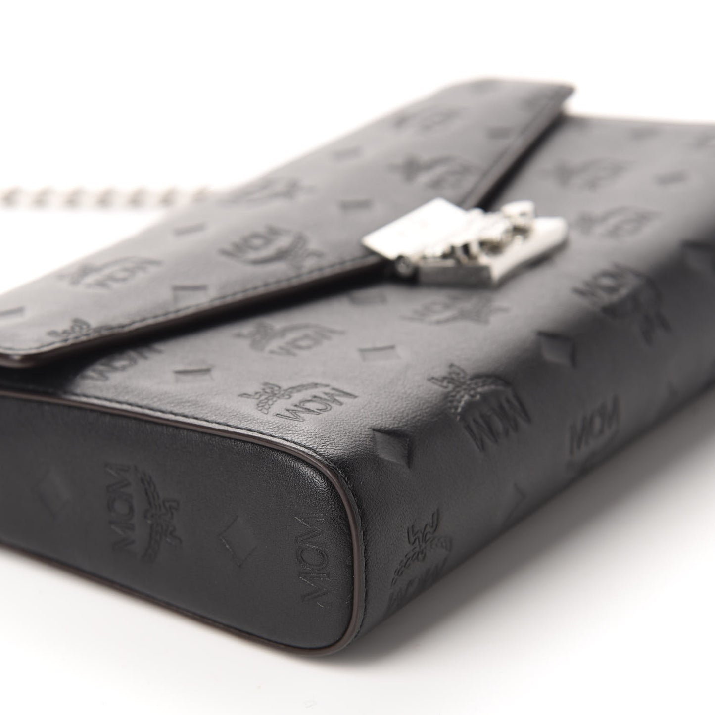 Calfskin Ottomar Monogram Crossbody Bag Black