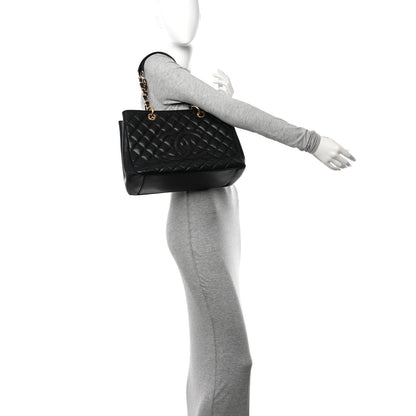 Chanel Caviar Quilted Grand Shopping Tote GST Black 2 of 12