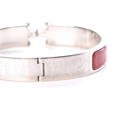 Hermes Enamel Narrow Clic Clac H Bracelet GM Red 6 of 6
