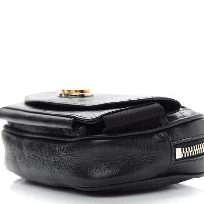 Gucci Fluffy Calfskin Mini Morpheus Belt Bag 70 28 Black 10 of 11