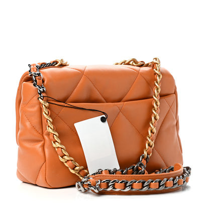 Chanel Lambskin Quilted Medium Chanel 19 Flap Light Brown 3 of 11