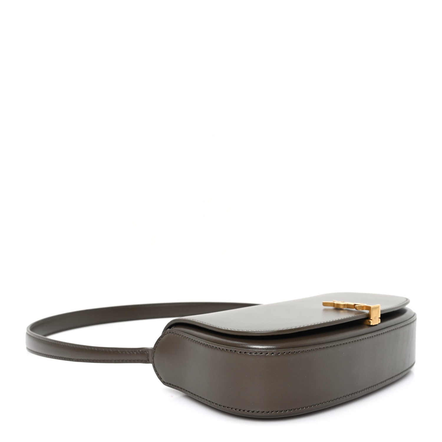 Saint Laurent Box Calfskin Mini Voltaire Shoulder Bag Deep Musk 4 of 10