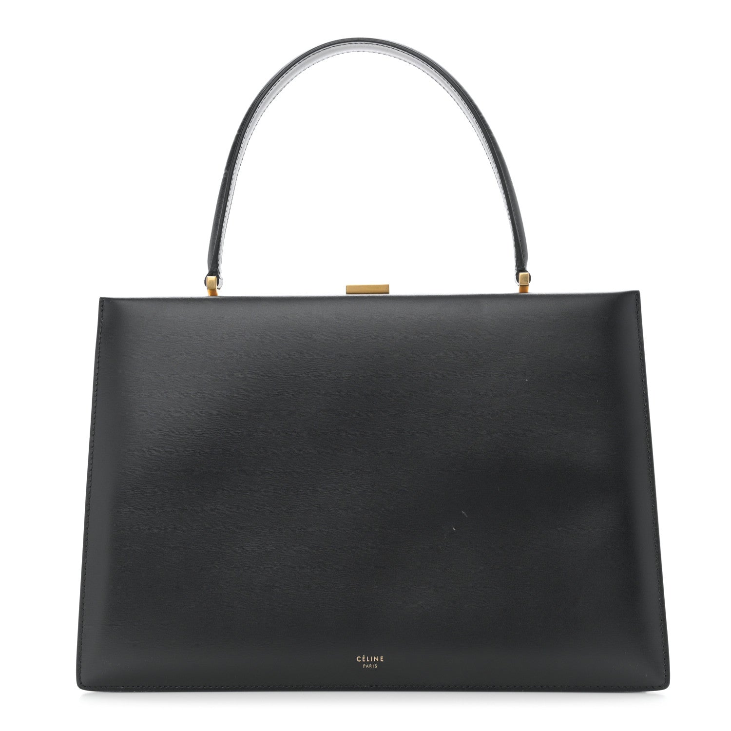 Celine Box Calfskin Medium Clasp Bag Black 1 of 9