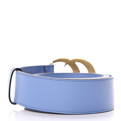 Gucci Calfskin Double G 40mm Belt 90 36 Clear Sky Blue 3 of 6
