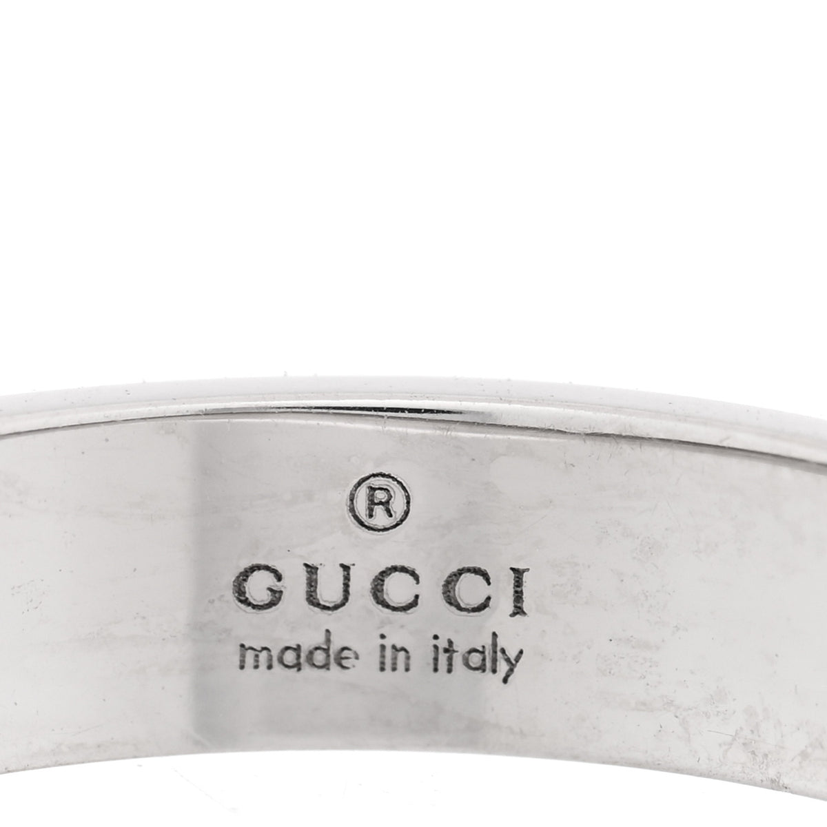 Gucci 18K White Gold 4mm Icon Thin Band Ring 52 6 4 of 4