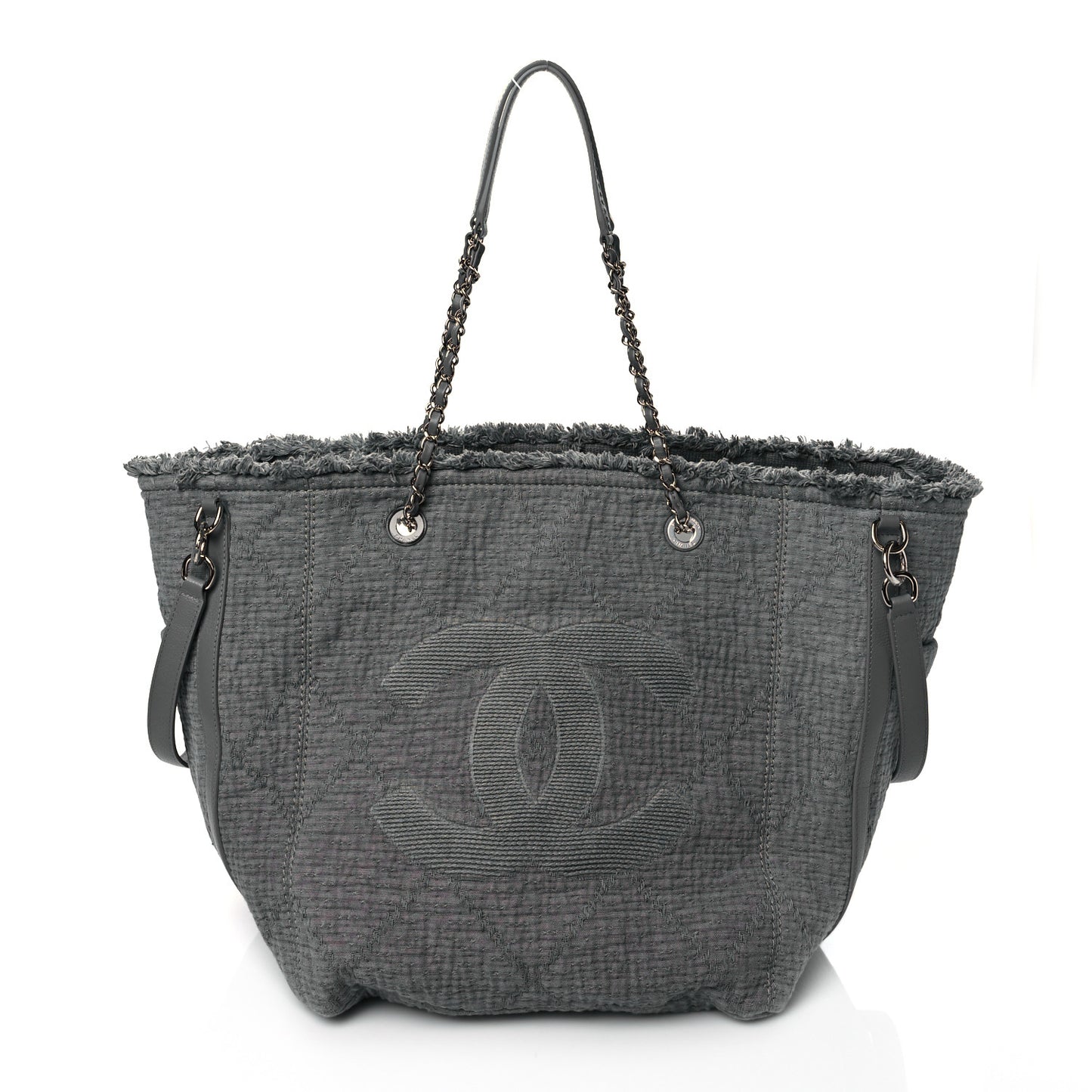 Canvas Small Double Face Tote Gray