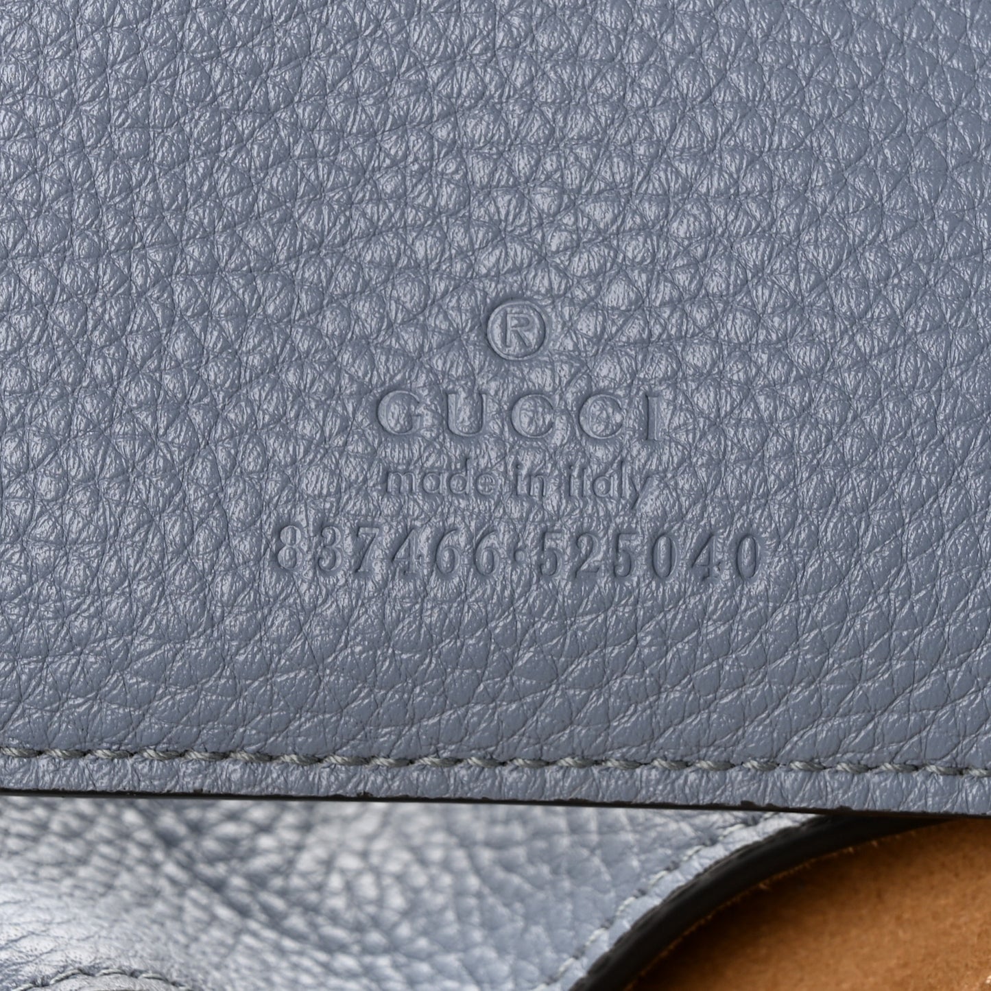 Grained Calfskin Softbit Medium Shoulder Bag Dusty Blue