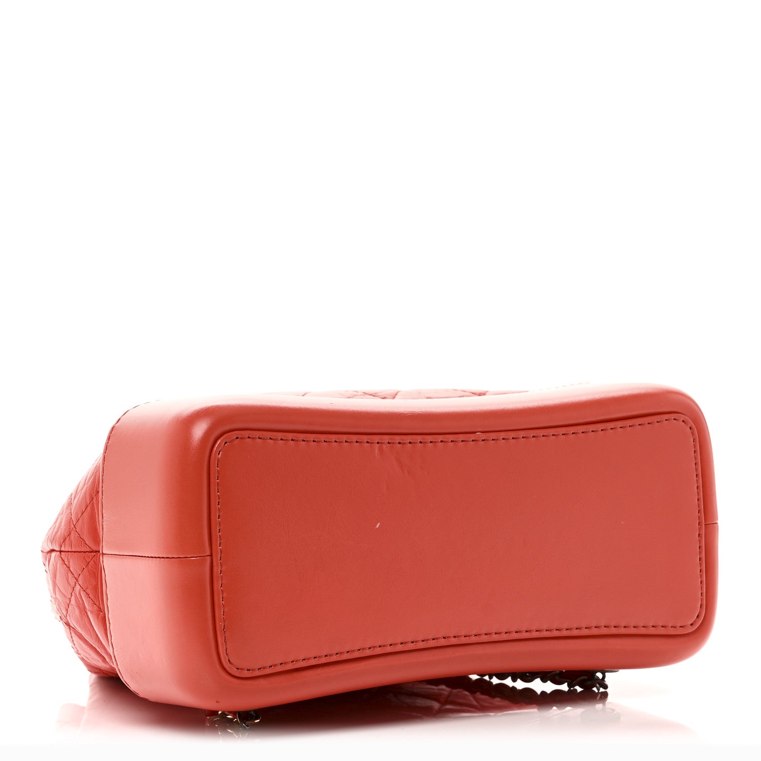 Chanel Aged Calfskin Quilted Small Gabrielle Backpack Orange 4 of 10