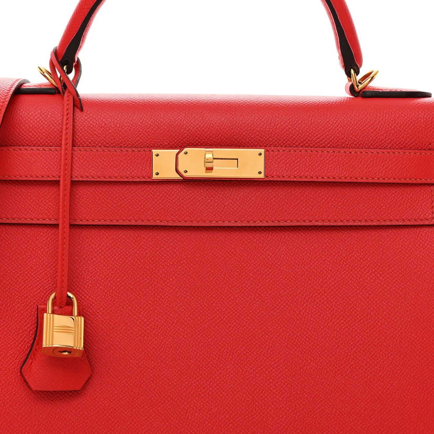 Hermes Epsom Kelly Sellier 32 Rouge Tomate 8 of 14