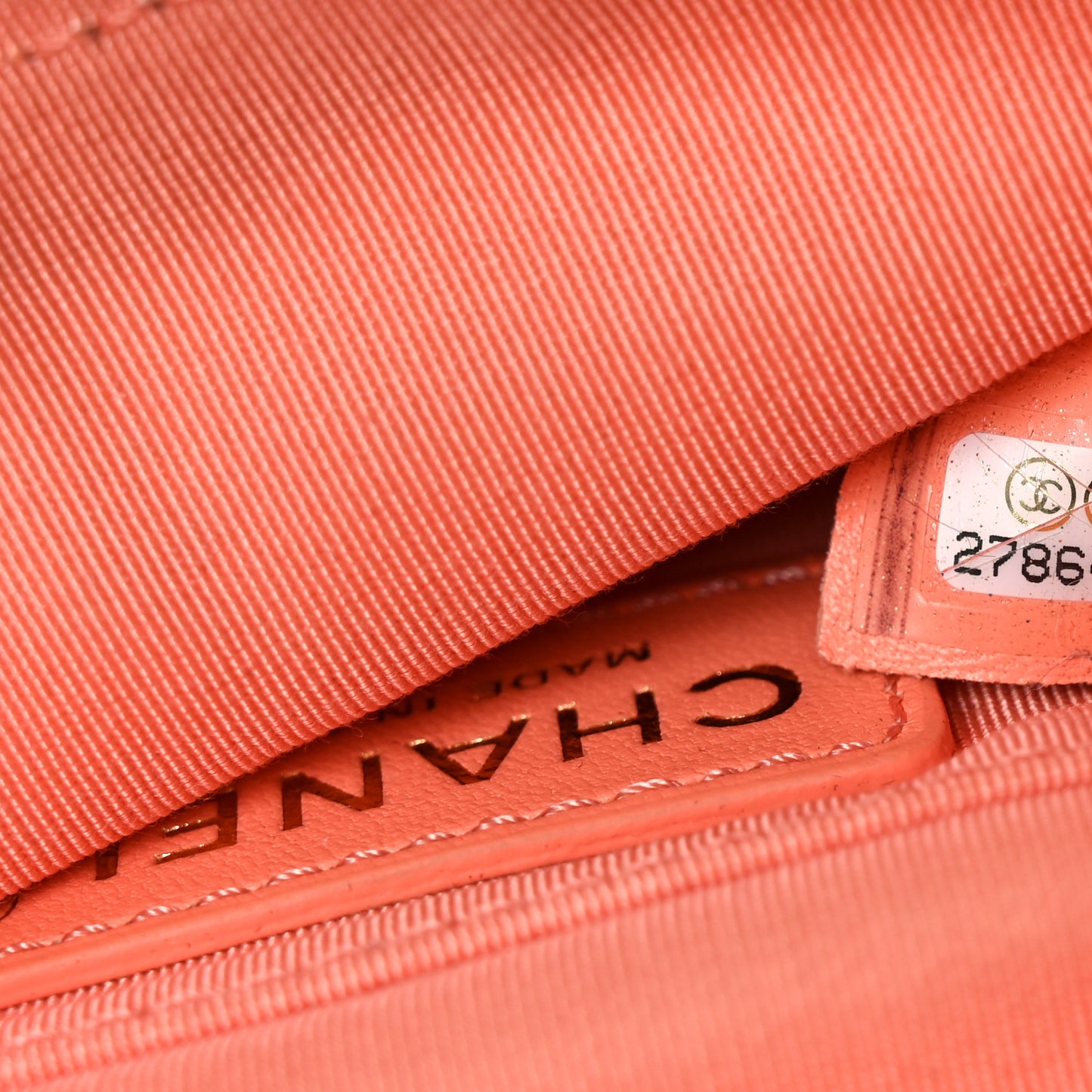 Lambskin Quilted Bi Waist Bag Fanny Pack Orange