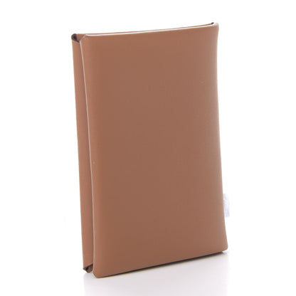 Hermes Swift Calvi Sailor Tattoo Card Case Gold Havane 3 of 7