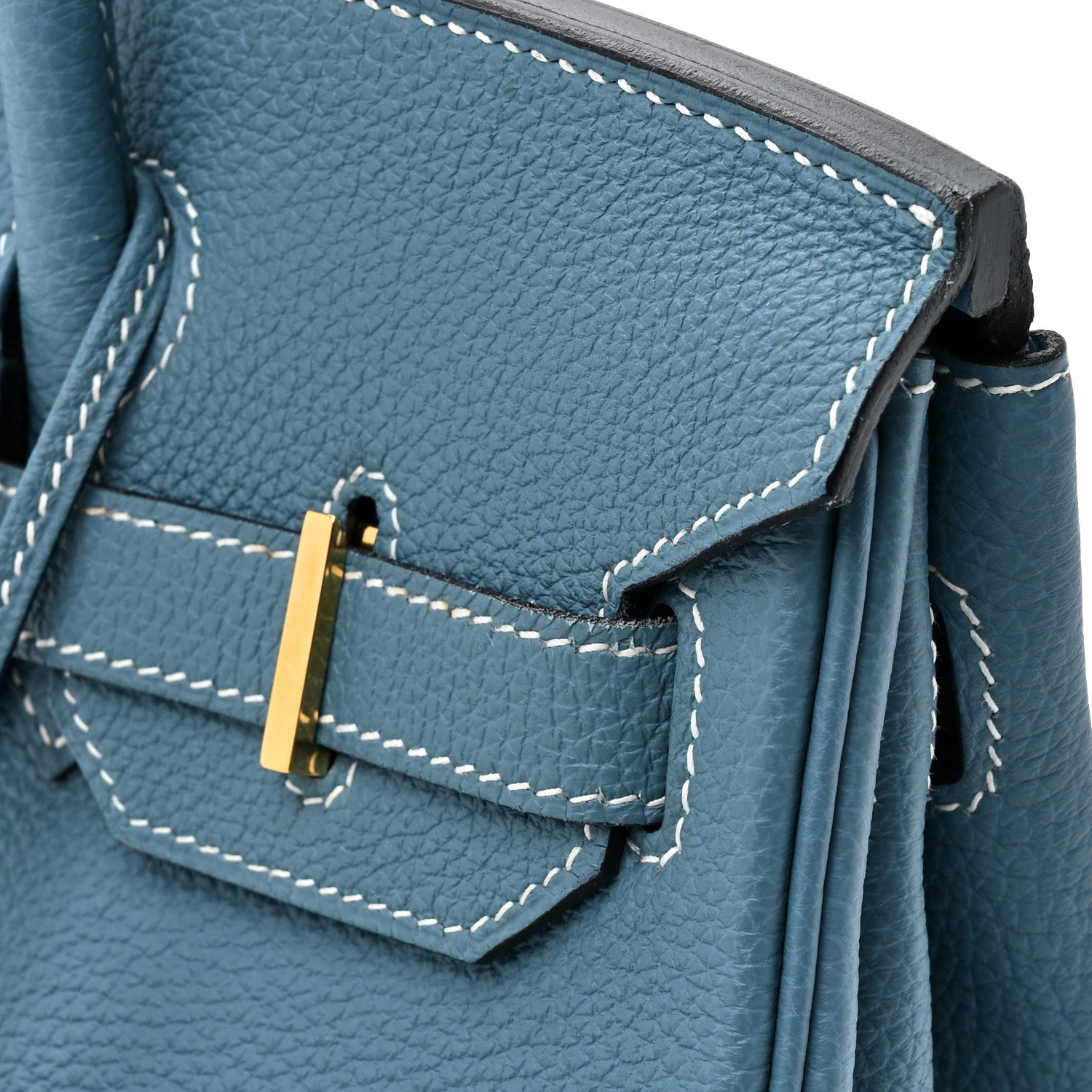 Hermes Togo BIRKIN 30 Blue Jean 16 of 17