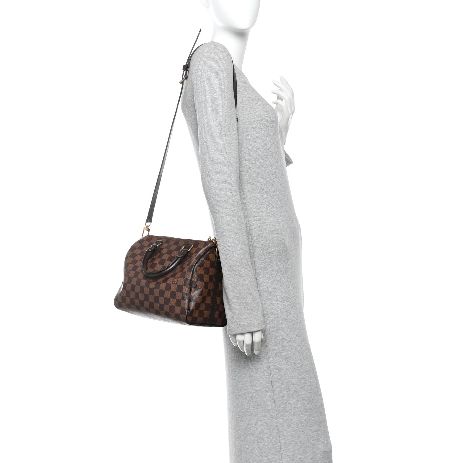 Louis Vuitton Damier Ebene Speedy Bandouliere 25 2 of 14
