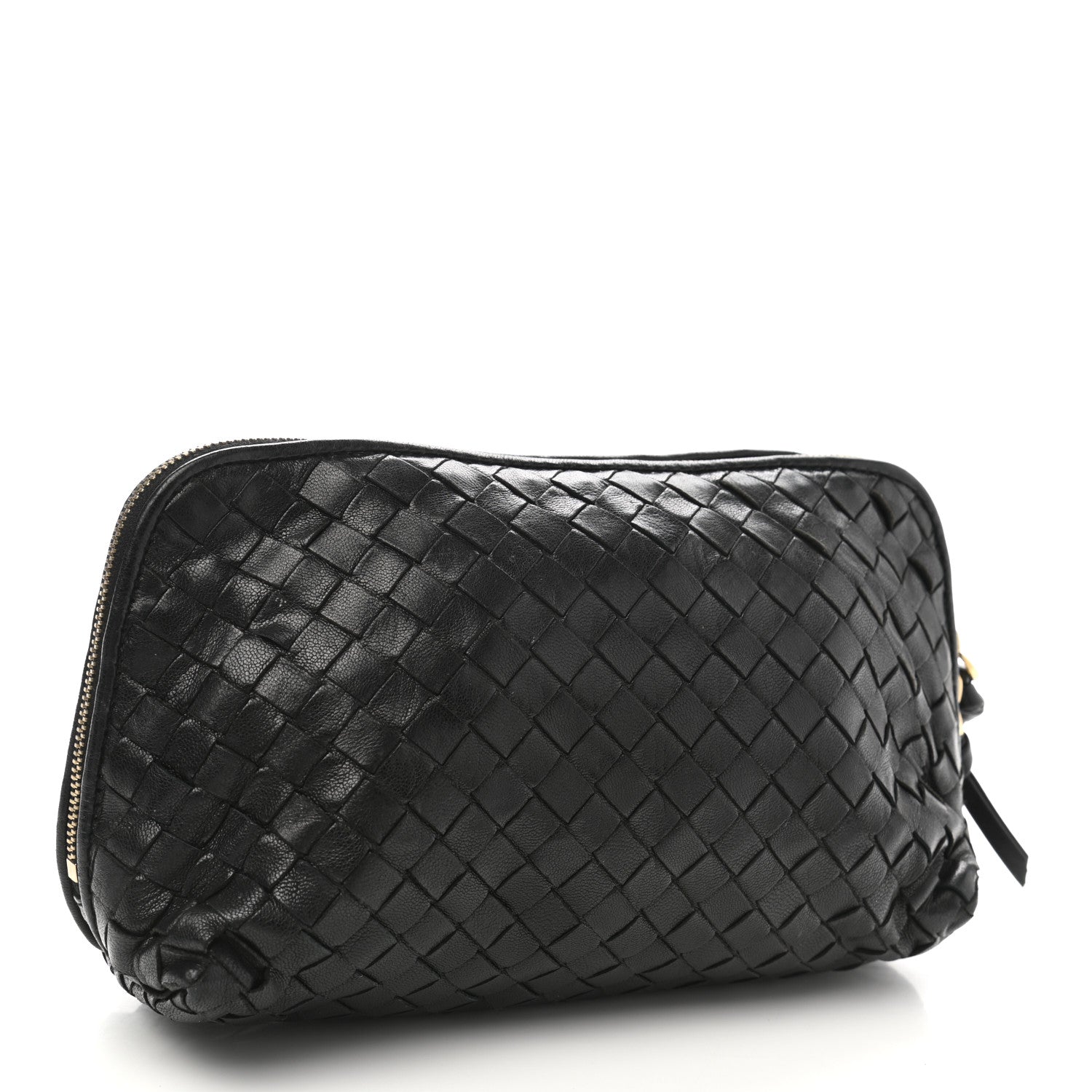 Bottega Veneta Nappa Intrecciato Small Cosmetic Pouch Black 3 of 7