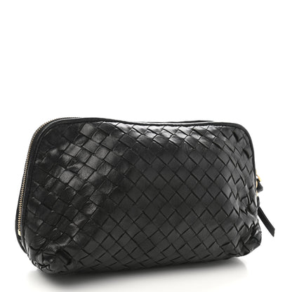 Bottega Veneta Nappa Intrecciato Small Cosmetic Pouch Black 3 of 7