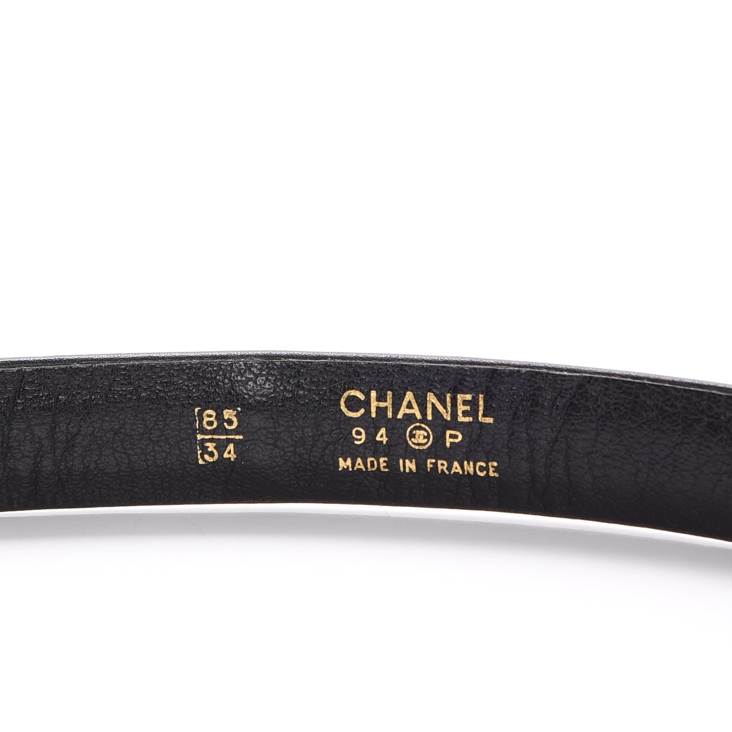 Chanel Lambksin Chain CC Belt 85 34 Black 4 of 12