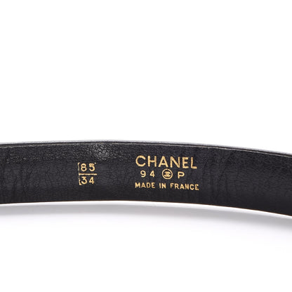 Chanel Lambksin Chain CC Belt 85 34 Black 4 of 12