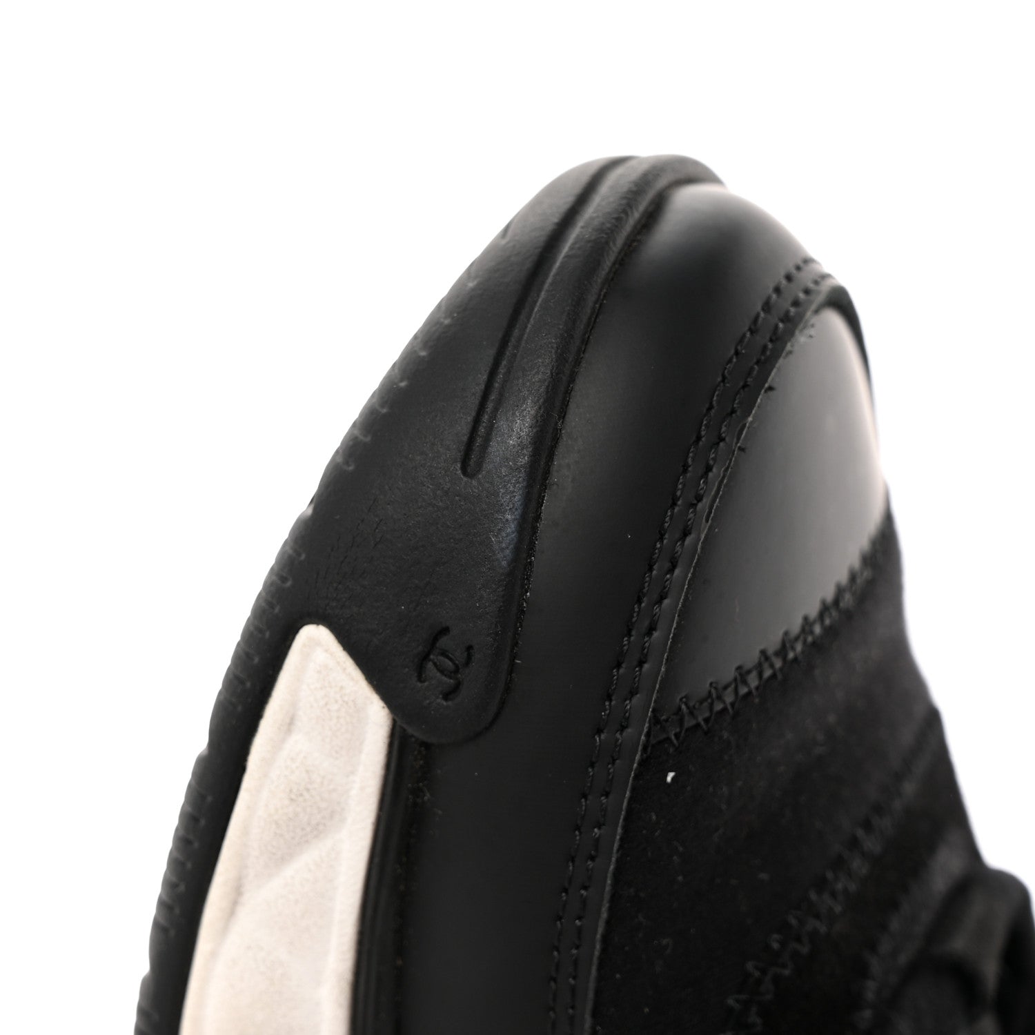 Chanel Velvet Calfskin Mixed Fibers CC Sneakers 37 Black 15 of 16