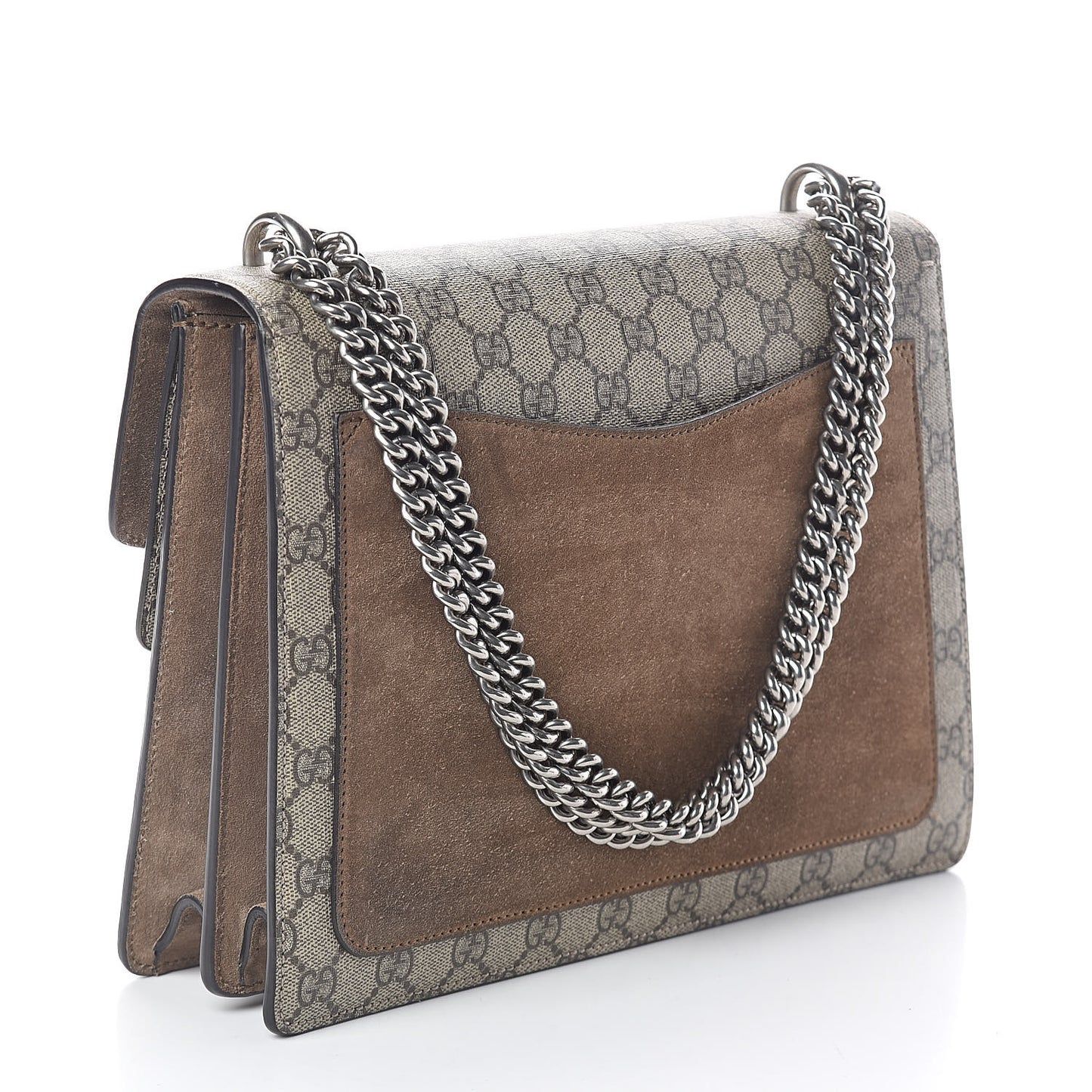 GG Supreme Monogram Embroidered Medium Dionysus Shoulder Bag Beige