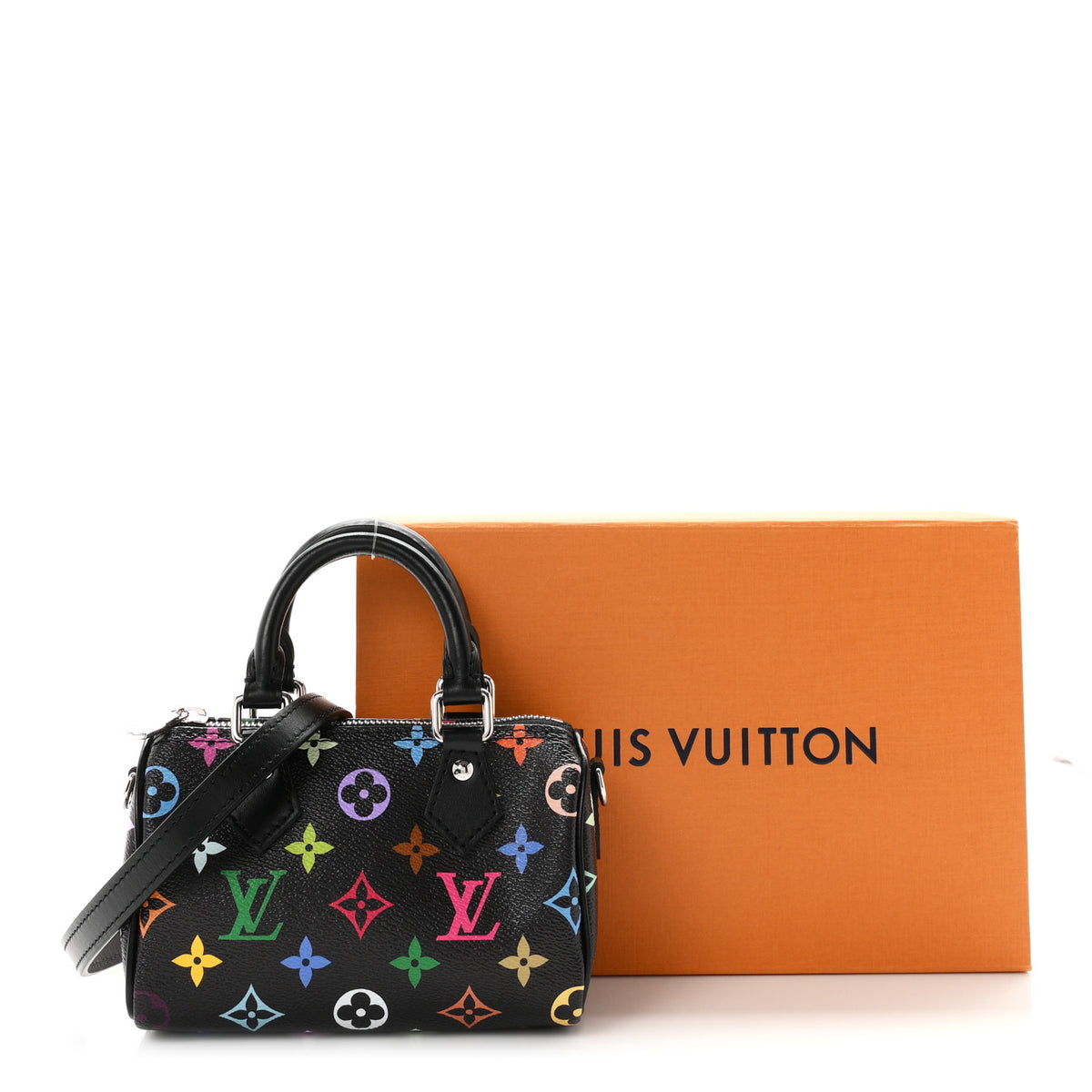 Louis Vuitton LV x TM Monogram Multicolor Nano Speedy Black 10 of 10