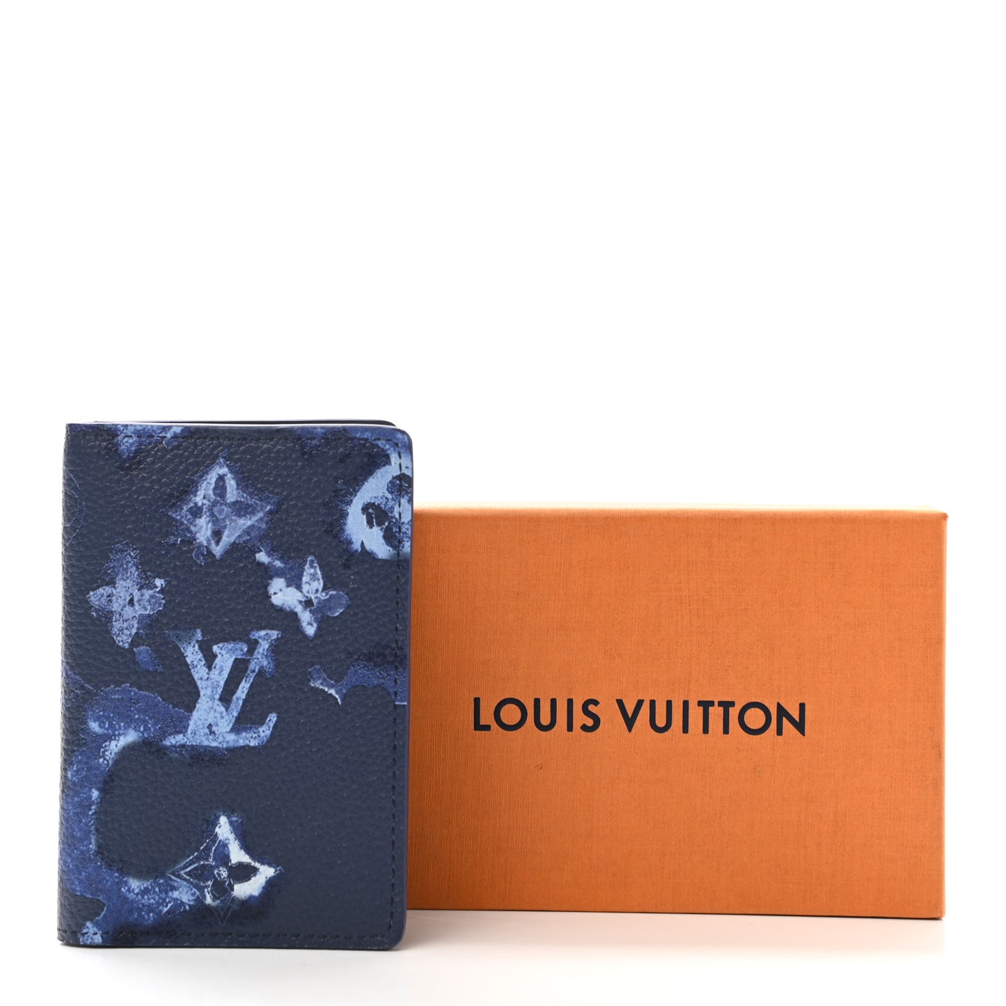 Monogram Ink Watercolor Pocket Organizer