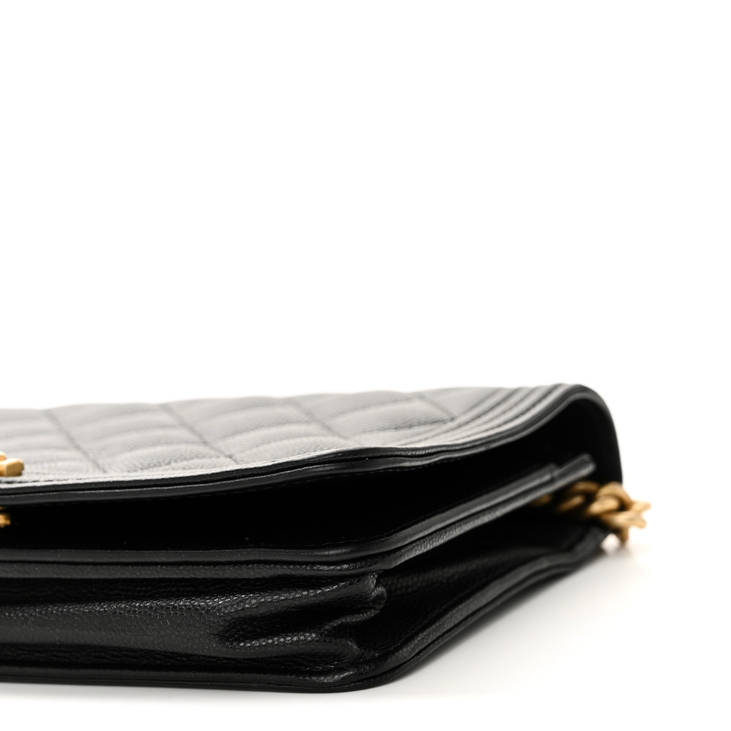 Chanel Caviar Quilted Boy Wallet On Chain WOC Black 11 of 11
