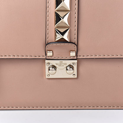 Valentino Garavani Vitello Medium Glam Lock Rockstud Flap Soft Noisette 10 of 17