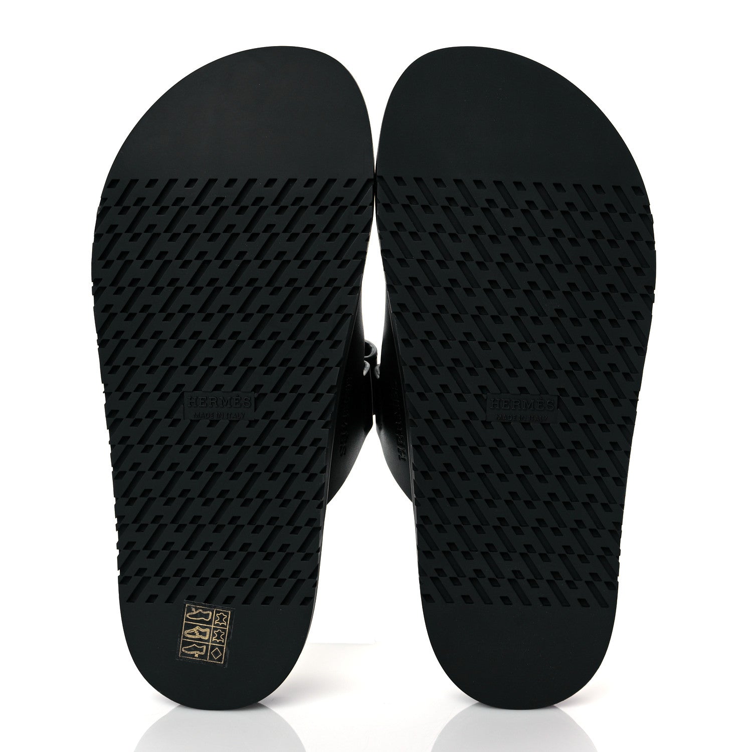 Hermes Calfskin Womens Chypre Sandals 38 Black 5 of 9