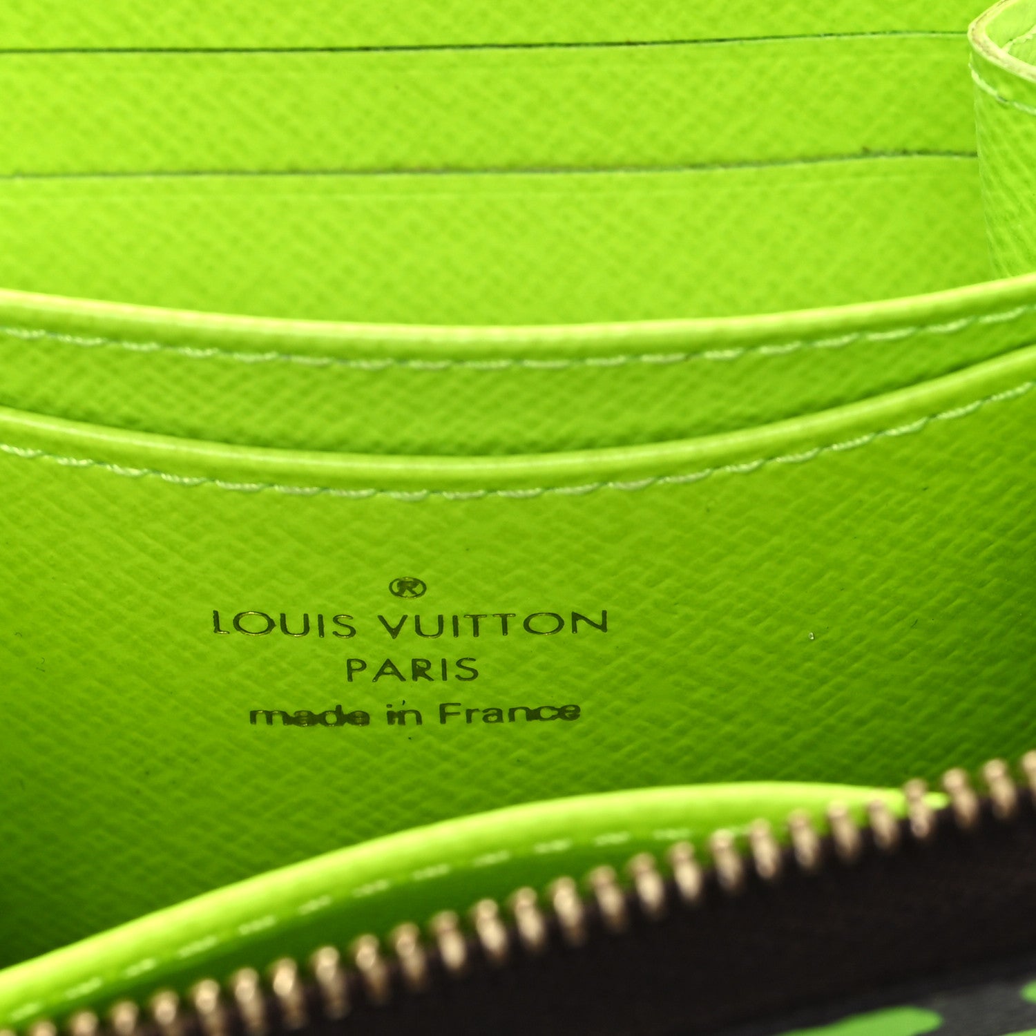 Louis Vuitton Monogram Graffiti Zippy Coin Purse Wallet Green 6 of 7