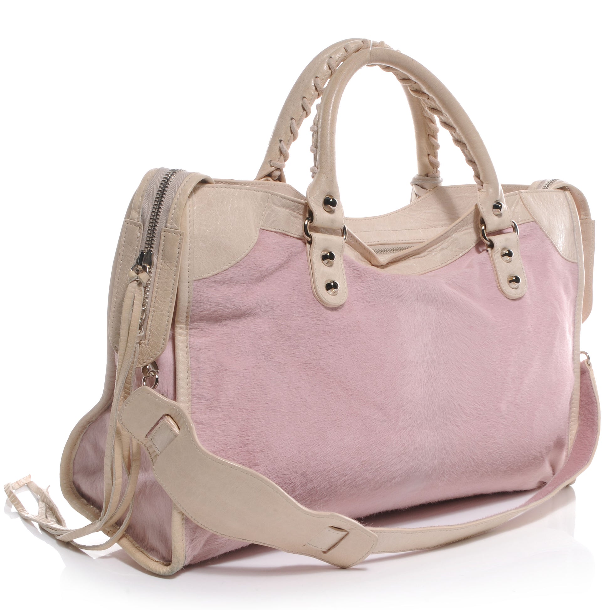 Balenciaga Chevre Pony Hair City Pale Rose 3 of 9