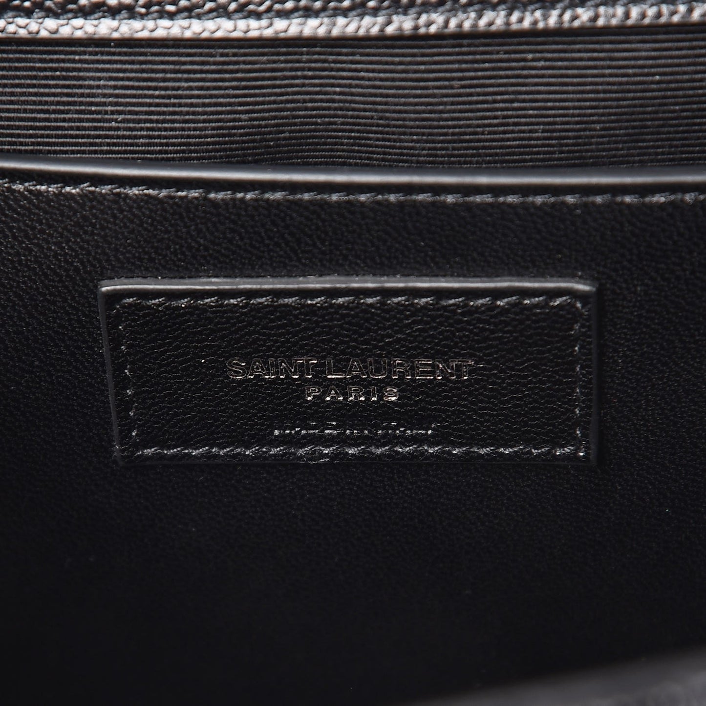 Grain De Poudre Textured Mixed Matelasse Triquilt Medium Monogram Satchel Black