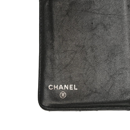 Chanel Patent Calfskin Quilted Yen Wallet Black 6 of 13