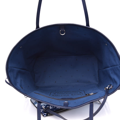 Louis Vuitton Monogram Escale Neverfull MM Blue 5 of 9