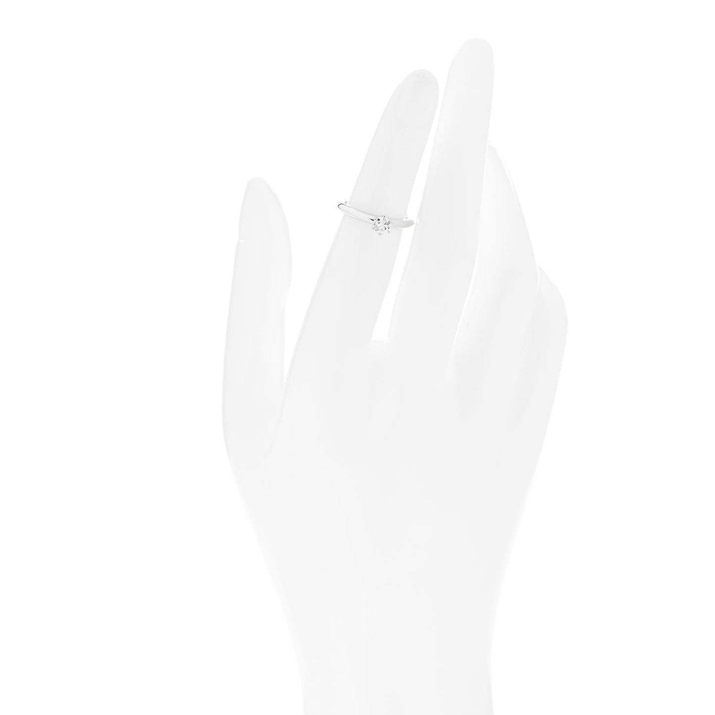 Platinum Diamond .26ct Solitaire Engagement Ring 47 4