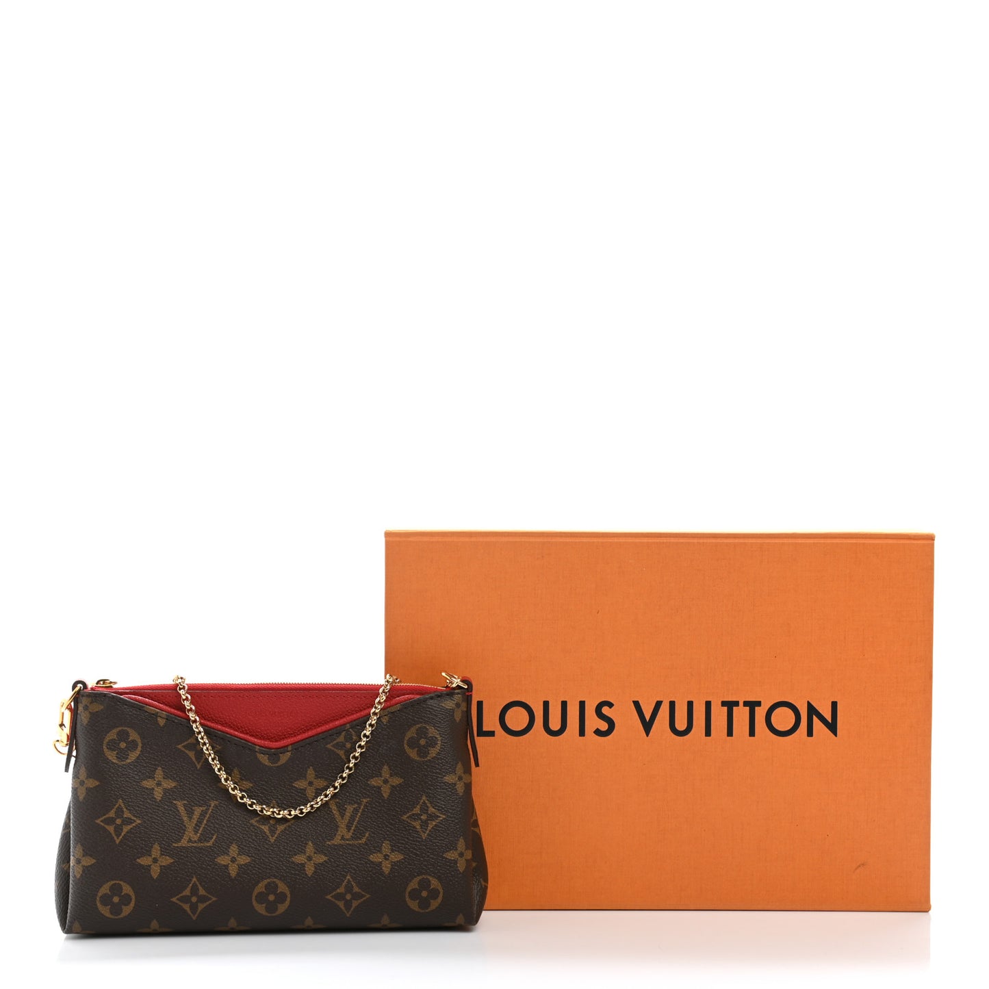 Monogram Pallas Clutch Cherry