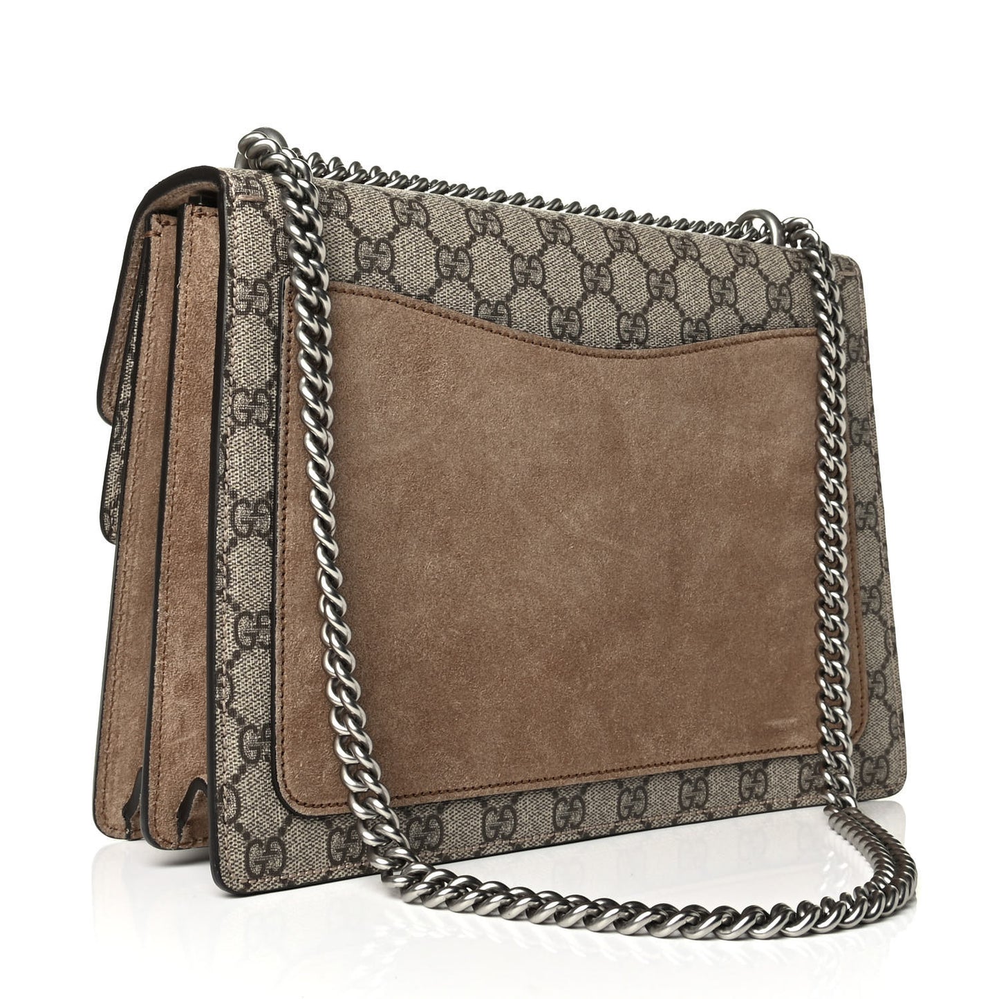 GG Supreme Monogram Medium Dionysus Shoulder Bag Taupe