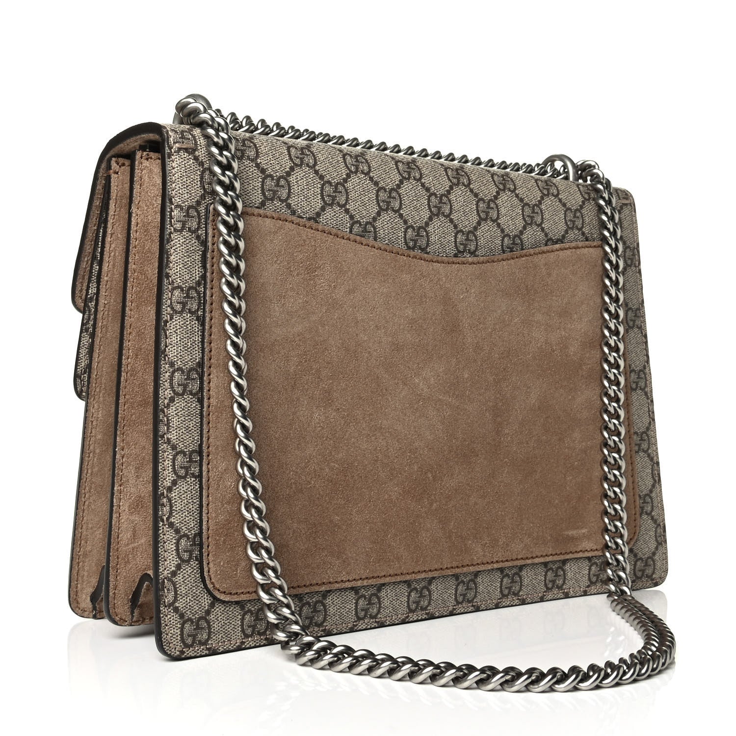 Gucci GG Supreme Monogram Medium Dionysus Shoulder Bag Taupe 2 of 7