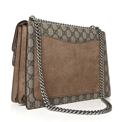 Gucci GG Supreme Monogram Medium Dionysus Shoulder Bag Taupe 2 of 7