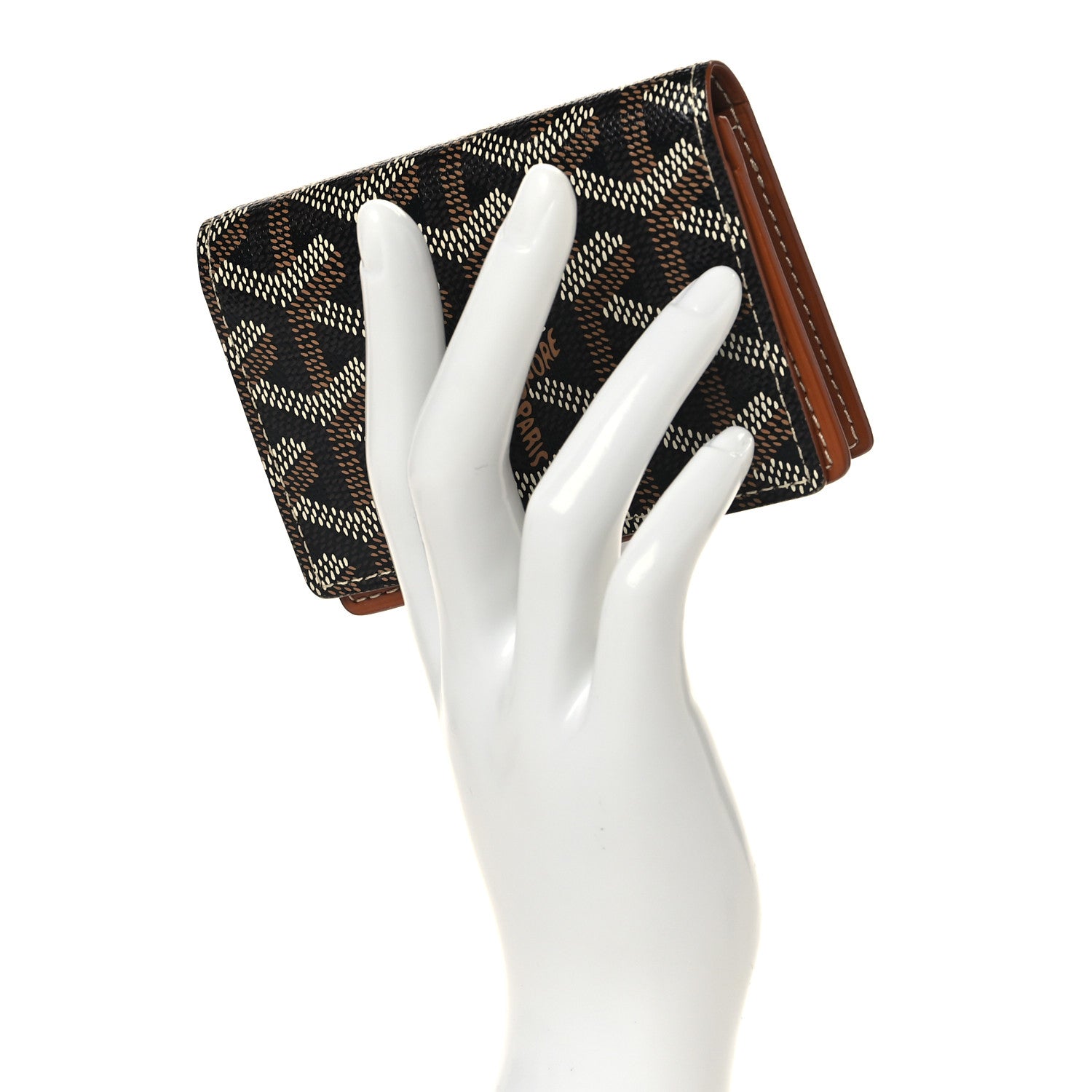 Goyard Goyardine Business Card Holder Black Gold 2 of 6